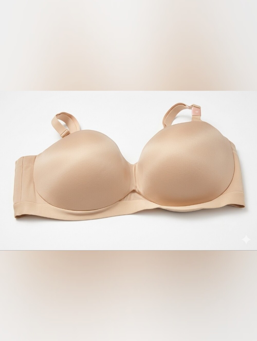 NWT Cacique Lane Bryant Comfort Bliss Underwire Full Coverage Bra 46F / 46DDD Be